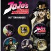 Jojo's Bizarre Adventure Ansteck-Buttons 6er-Pack Characters