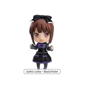 Nendoroid More Zubehör Set Dress-Up Lolita Gothic Black Violet Body