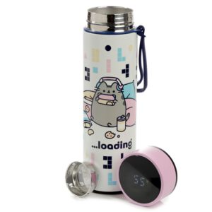 Pusheen The Cat -Thermoflasche Edestahl Trinkflasche mit Digital Thermometer 450ml