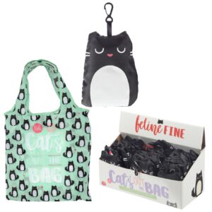 Faltbare Einkaufstasche - Feline Fine Katze Design