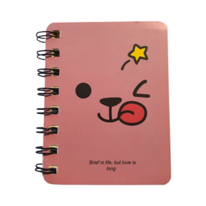 Notizbuch Kawaii A7 Smiley Pink