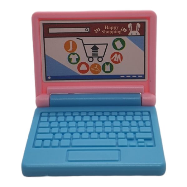 Laptop Gerät Mini Toy aus Kunstoff verschiedene Farben - Pink Blue