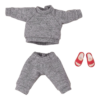 Nendoroid Doll Outfit Set: Sweatshirt and Sweat Pants Grau