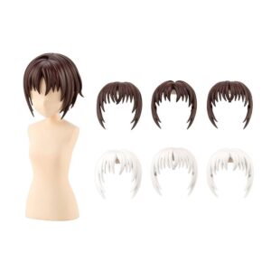 Sousai Shojo Teien Model Kit Zubehör Set 1/10 After School Short Wigs Type A White & Chocolate Brown
